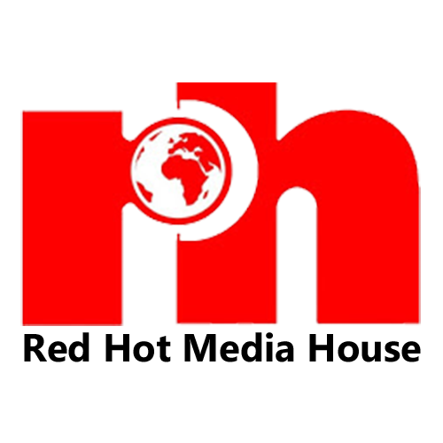 red hot media logo glow